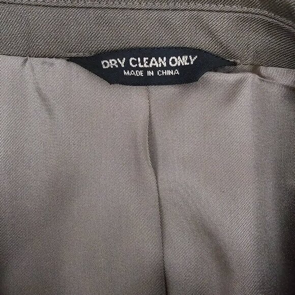 Chaps Men's Pure Wool Taupe Suit Coat Single Breast Lined Blazer Jacket - Picture 2 of 10